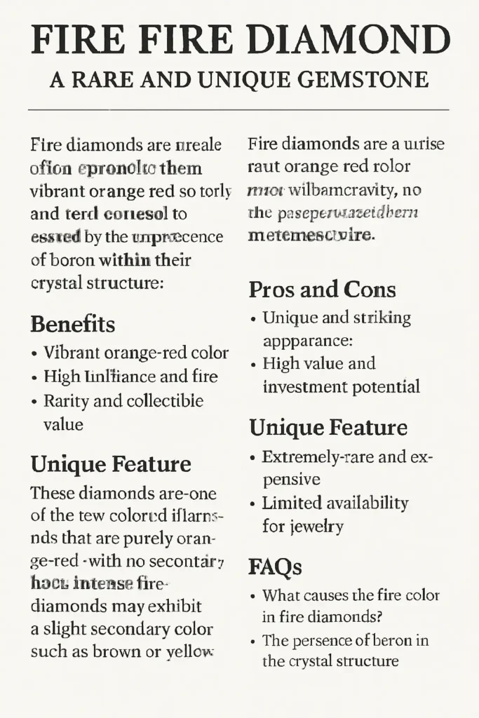 Fire Fire Diamond The Complete